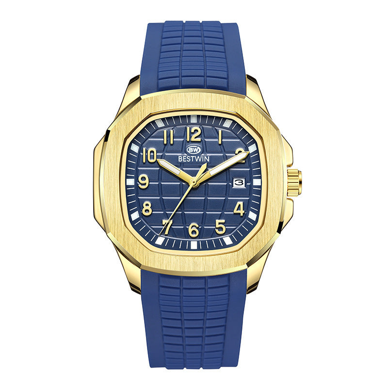Fashion Sports Silicone Strap Alloy Men's Watch