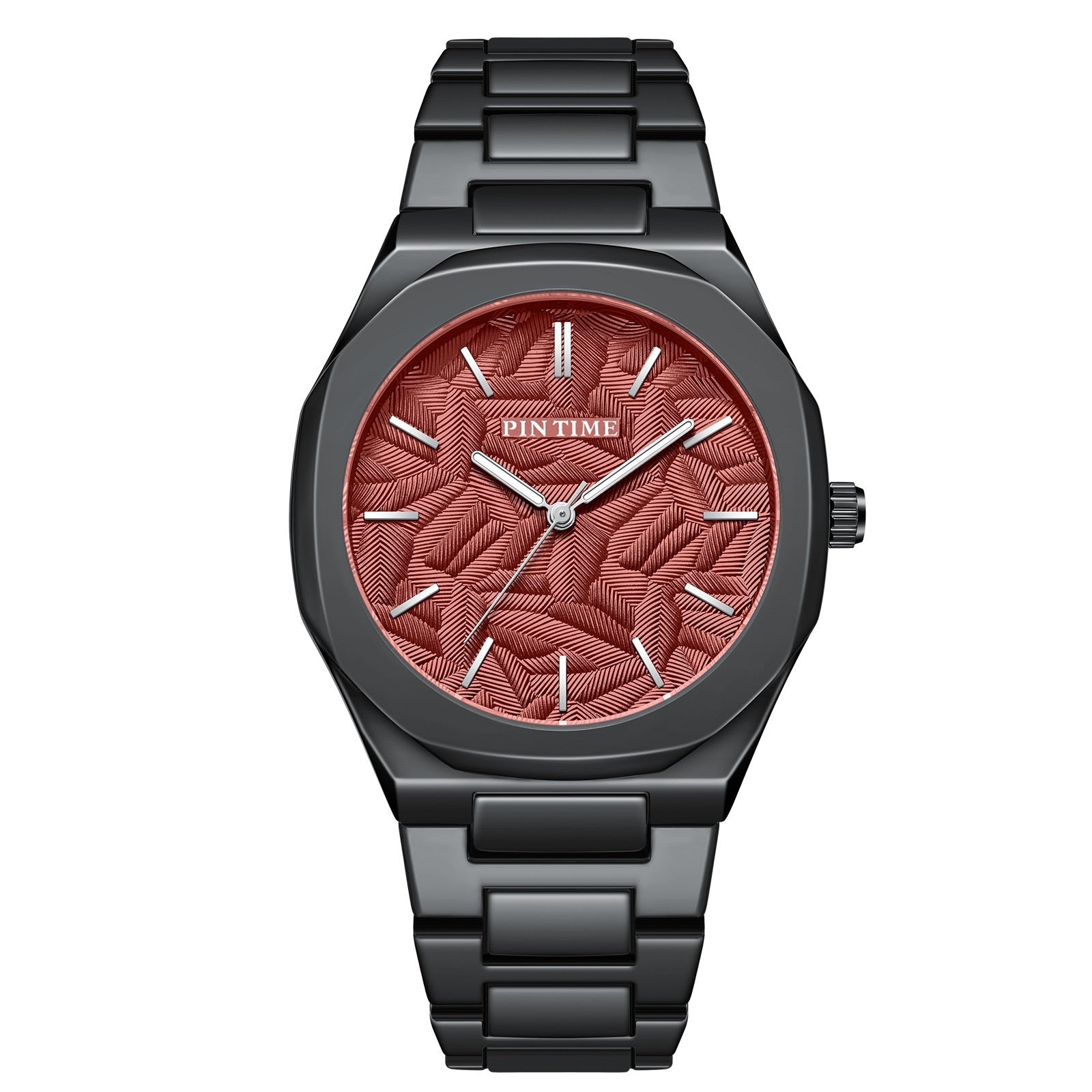 PINTIME Women Fashionable Quartz Watch Stainless Steel Waterproof Luminous Autometic Movemen Women Watch