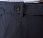 Business Casual Gentry Striped Straight High-waisted Trousers