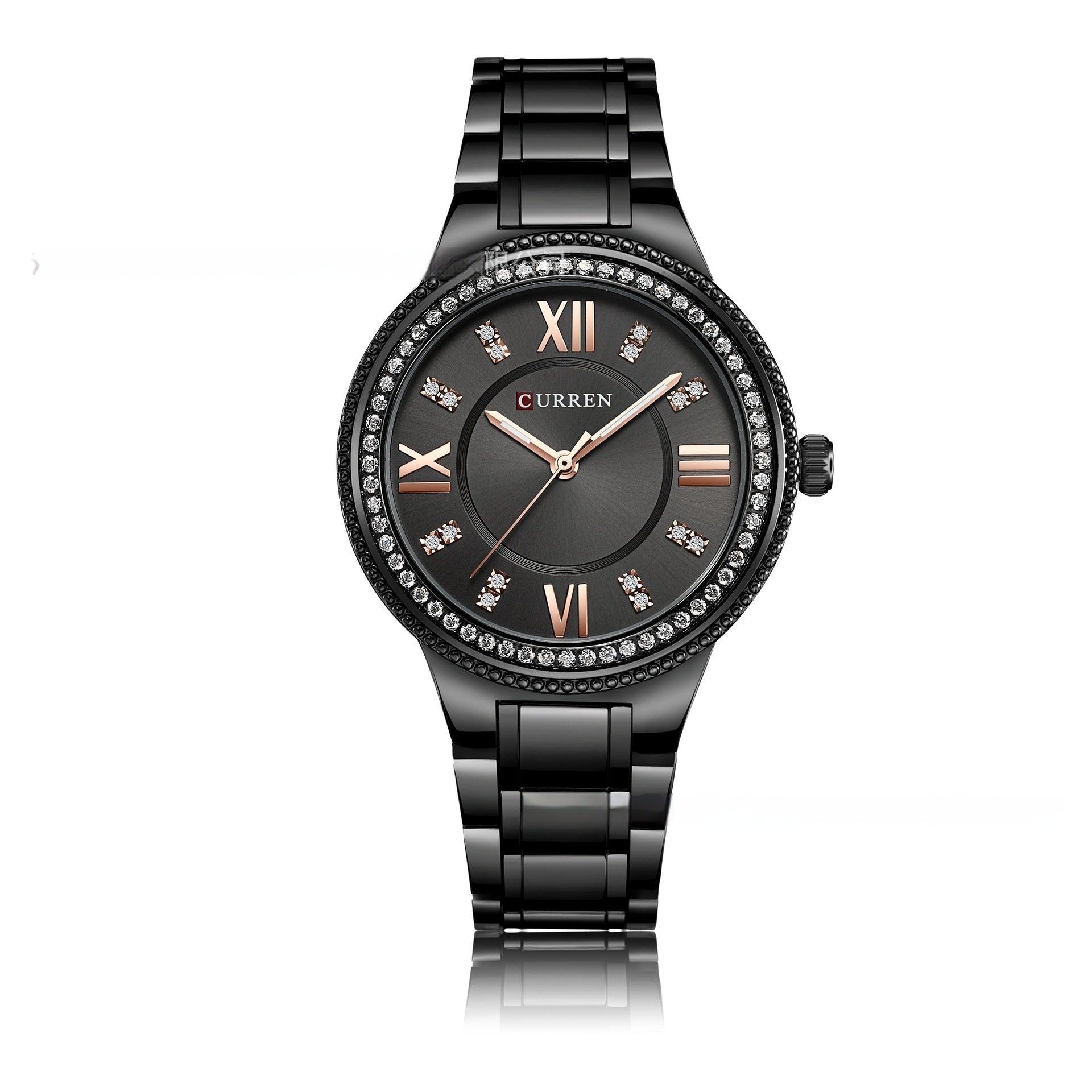 CURREN 9004 Women Quartz Watch Fashion Diamond Dress Bracelet Ladies Watches Quartz Women's Wrist Watch - Acquisti Online