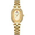 REWARD Women's Luxury Quartz Watch Stainless Steel Band Rhinstone Crafted Waterproof Women Quartz Watch - Acquisti Online