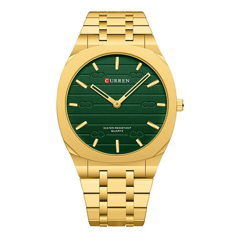CURREN Fashion Mens Watches Ultra Thin Quartz Watch Men Casual Slim Mesh Steel Waterproof Watch Relogio Masculino