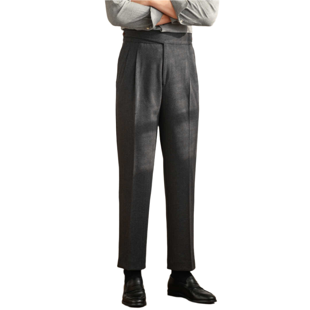 Herenmode, zakelijke casual formele broek, rechte broek, modieuze stijl, rechte, normale herenbroek met lange broekspijpen