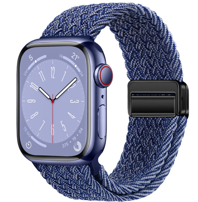Smart Apple Watch Band Braided Solo Loop Band Magnetic Buckle Band MultiFunction Sports Mode iWatch - Acquisti Online