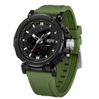 Sanda 9052 Durable Outdoor Men's Analog Digital Watch Vibration Sports Watch Men's Fashion Waterproof Electronic Watch
