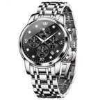 OLEVS Luxury Brand Men's Watches Waterproof Calendar Diving Quartz Movement Multifunction Wristwatch