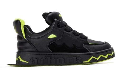 Puff Shoes Black Tail Comfortable Couple Sneakers