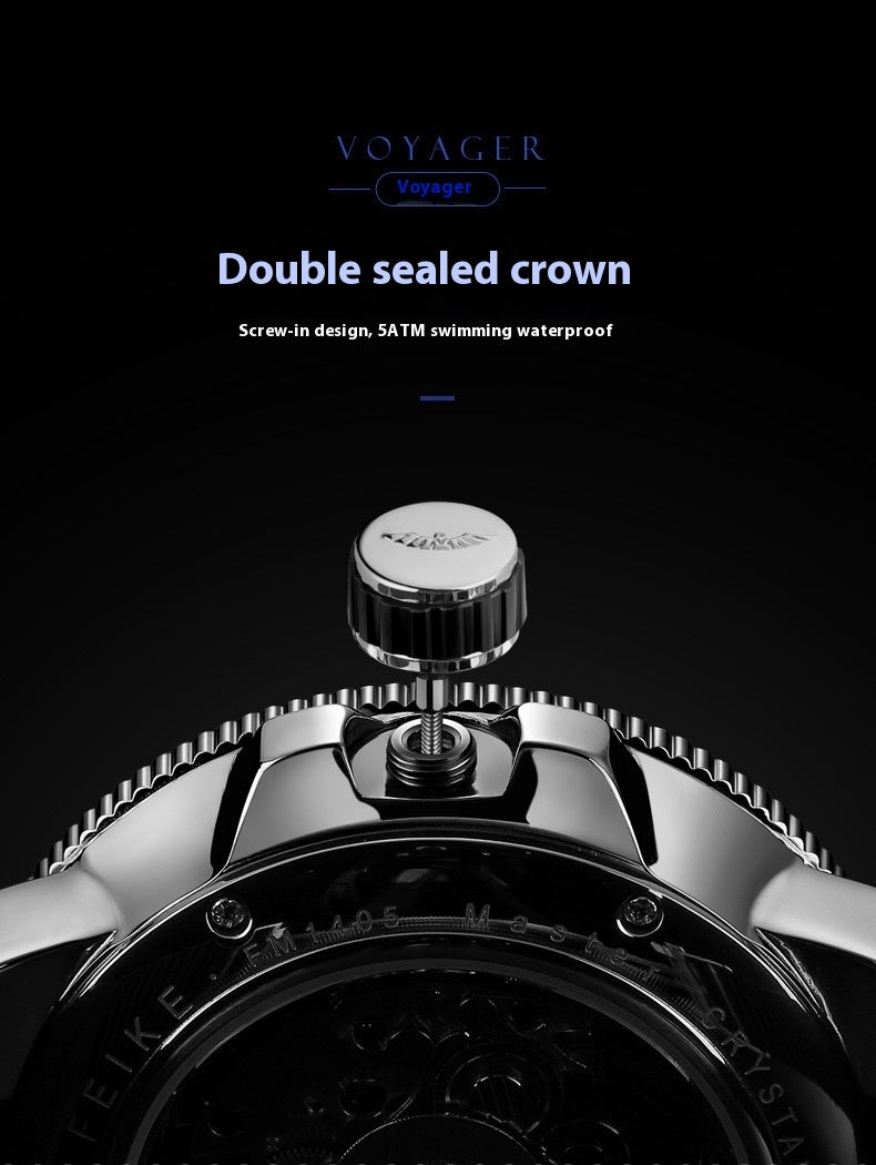 FEICE Men's Automatic Watch Mechanical Analog Waterproof Wrist Watches Sapphire Sport Swimming Mens Watch Timepiece Casual Dress Watches for Men - Acquisti Online