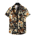 Men's Fashionable Casual Shirt Solid Color High Quality Hawaiian Style Breathable Polyester Men's Casual Shirts - Acquisti Online