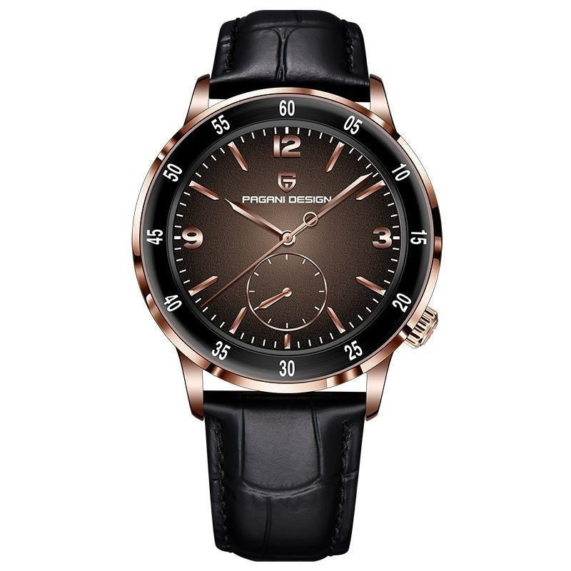 Pagani Design Men's Automatic Watch 42mm Large Dial Mechanical Movement Stainless Steel Bezel Sapphire Glass Lens Waterproof 100M Easy to Read Strap