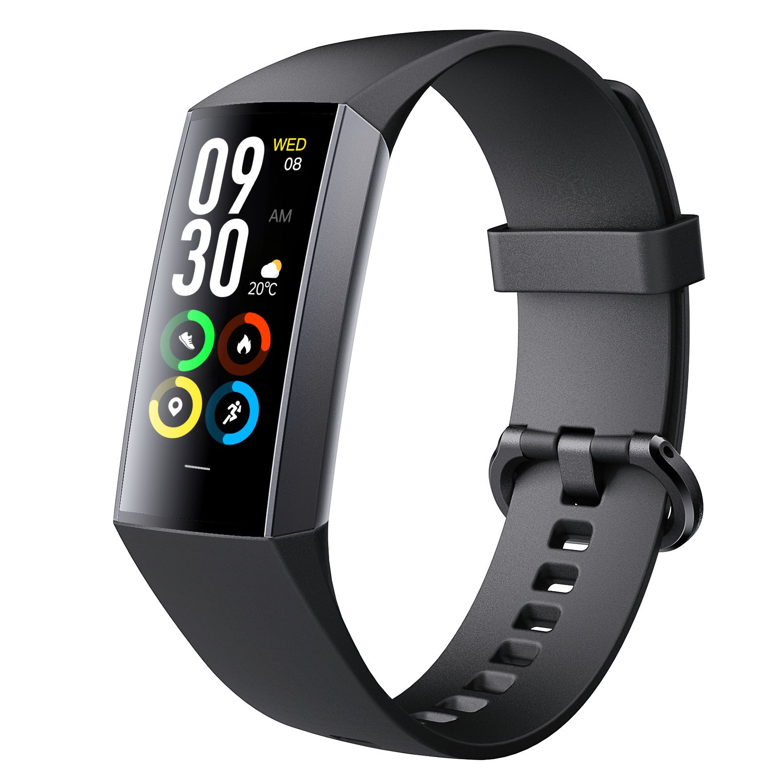 Braccialetto intelligente C80 con display AMOLED da 1,1 pollici, monitoraggio della frequenza cardiaca e della pressione sanguigna, fitness tracker, orologio sportivo intelligente