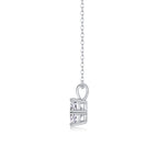Luxe mode diamanten hanger ketting set met Mosan diamanten zilveren ornamenten 