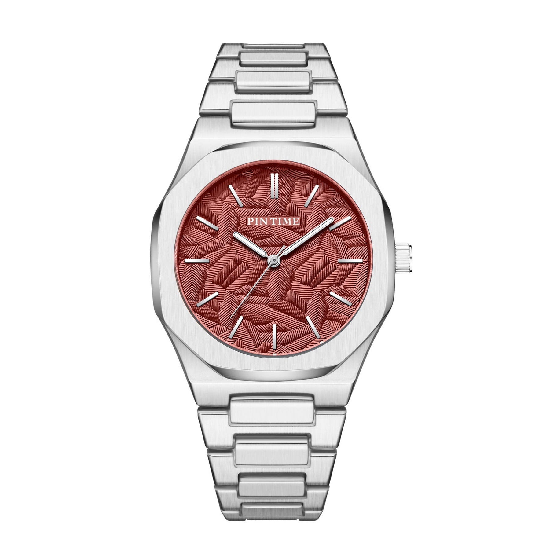 PINTIME Women Fashionable Quartz Watch Stainless Steel Waterproof Luminous Autometic Movemen Women Watch