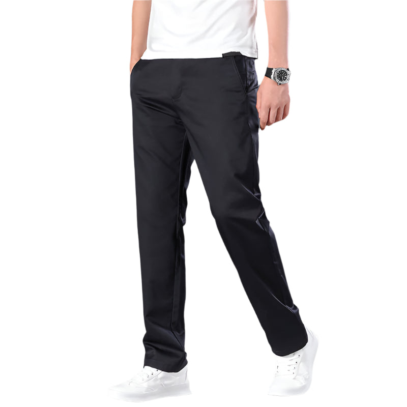 Straight Men's High Waist Plus Size Loose Thin Trousers Breathable