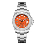 CADISEN Orologi meccanici da uomo di alta marca, orologio automatico di lusso in zaffiro NH35, orologio Yacht-Master 40 in acciaio inossidabile, orologio meccanico luminoso