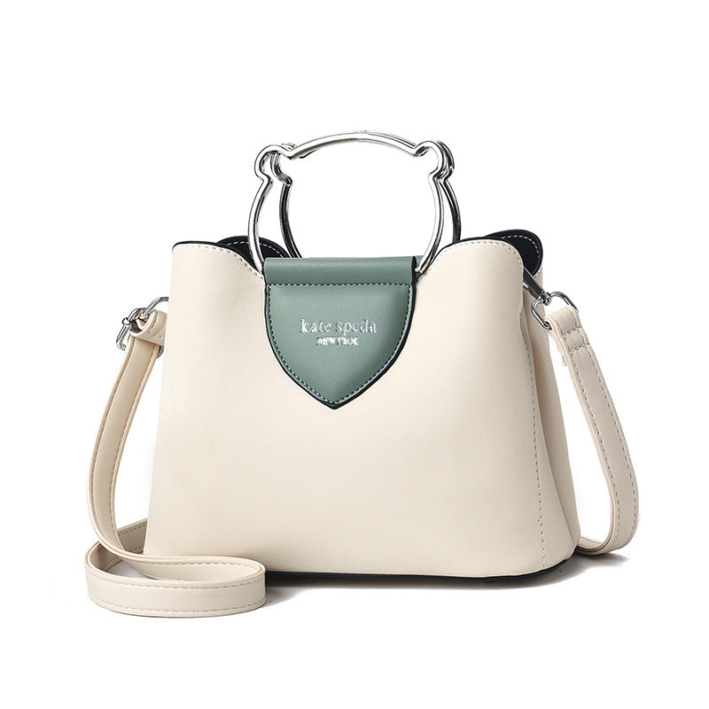Women's Handbag Fashionable Large Capacity Women Shoulder Bag Simple Contrast Color Women's Casual Shoulder Bag