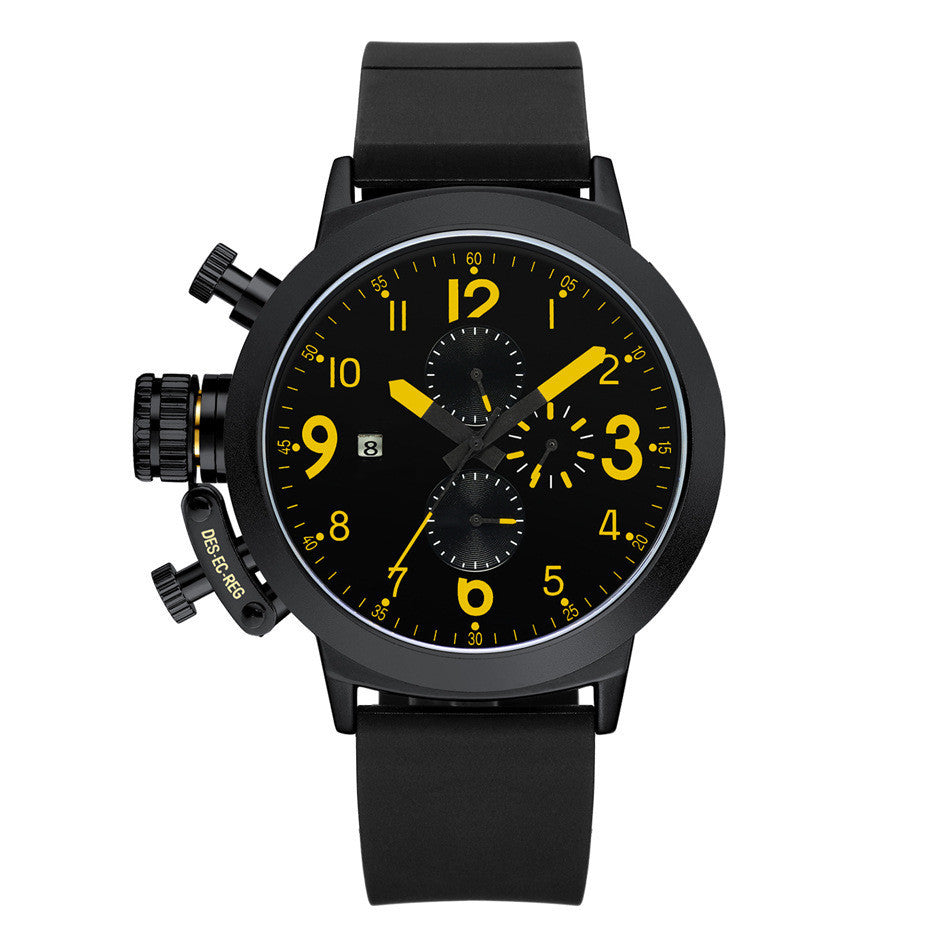 Stijlvol en veelzijdig rubberen bandhorloge