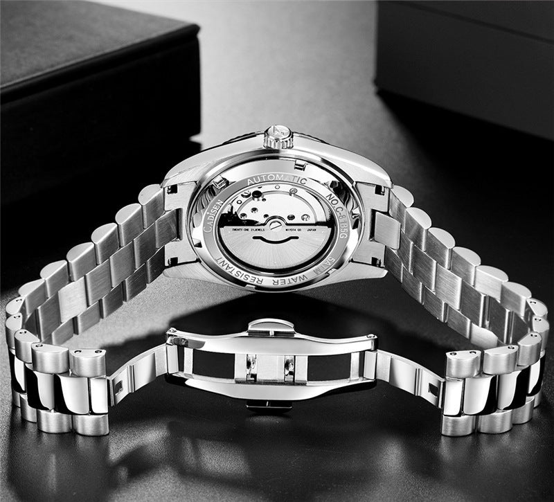 NEW 2025 CADISEN New Mens Automatic Mechanical Watch Luxury Brand Sapphire Luminous MIYOTA 8215 100M Waterproof Men's Watch