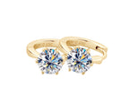 Fashion Simple Moissanite Ear Ring S925 Silver Earrings