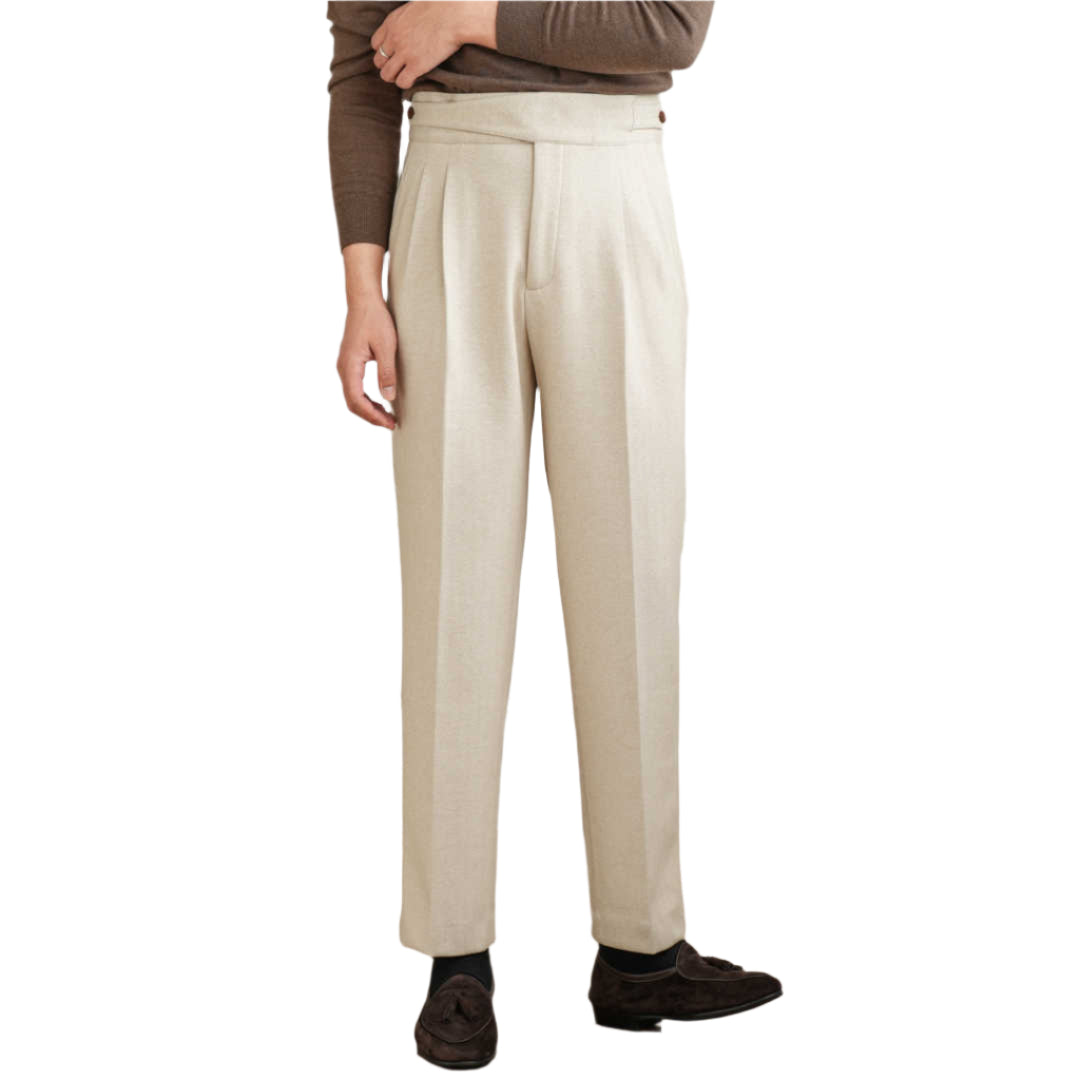 Herenmode, zakelijke casual formele broek, rechte broek, modieuze stijl, rechte, normale herenbroek met lange broekspijpen