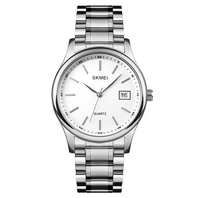 Skmei Couple Classic Luxury Watch Fashionable Stainless Steel Couple Quartz Watch Waterproof Top Brand Quartz Watch