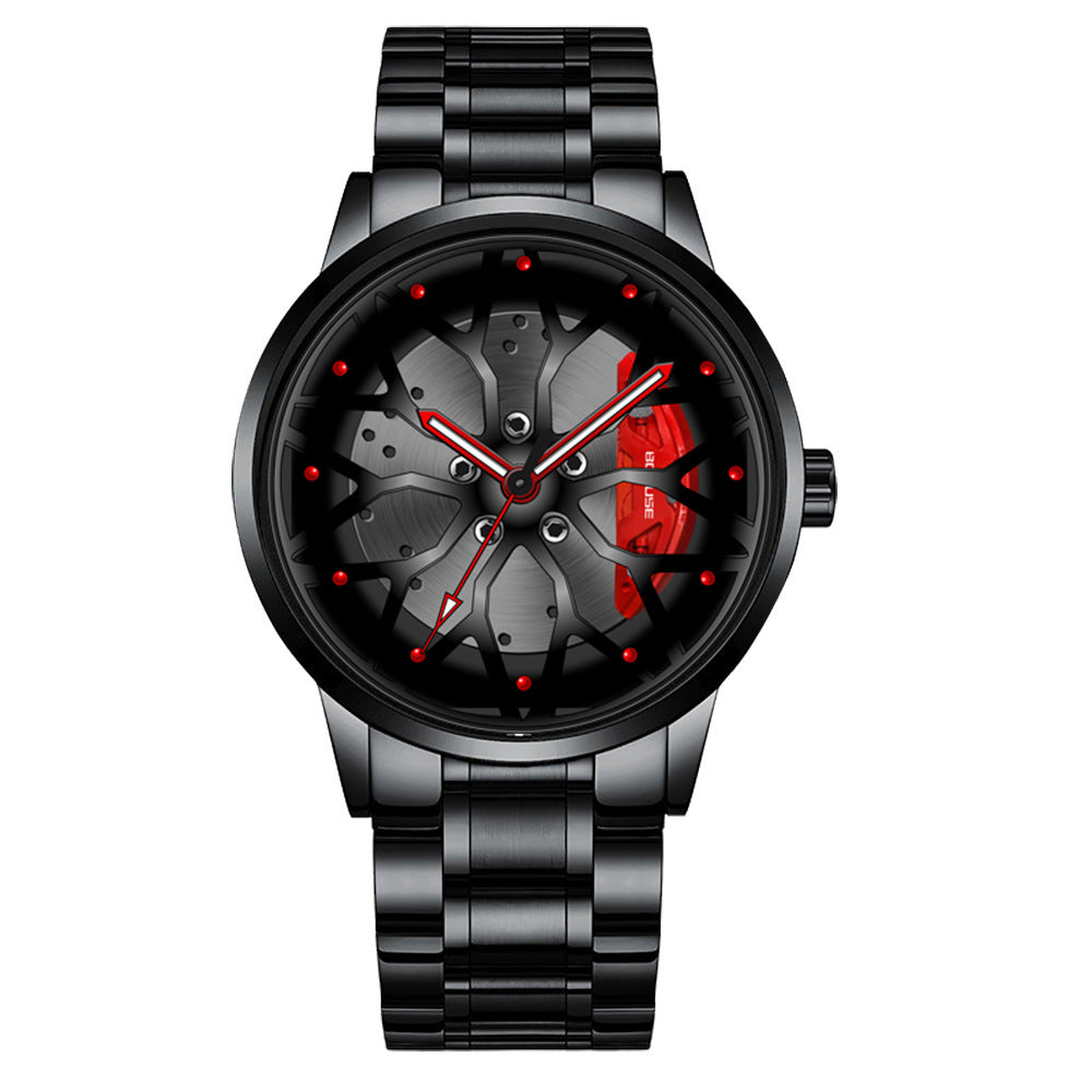 Men's Luxury Car Wheel Watch for Men Brand AMG Rim Dial Fashion Men's Watch 3D Waterproof Men's Watch