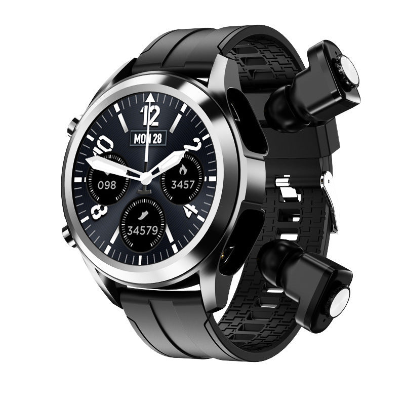 Men's Smart Watch BT Call With Bluetooth Headset Combo Smart Reminder Health Monitoring Sports Technology Smart Watch - Acquisti Online