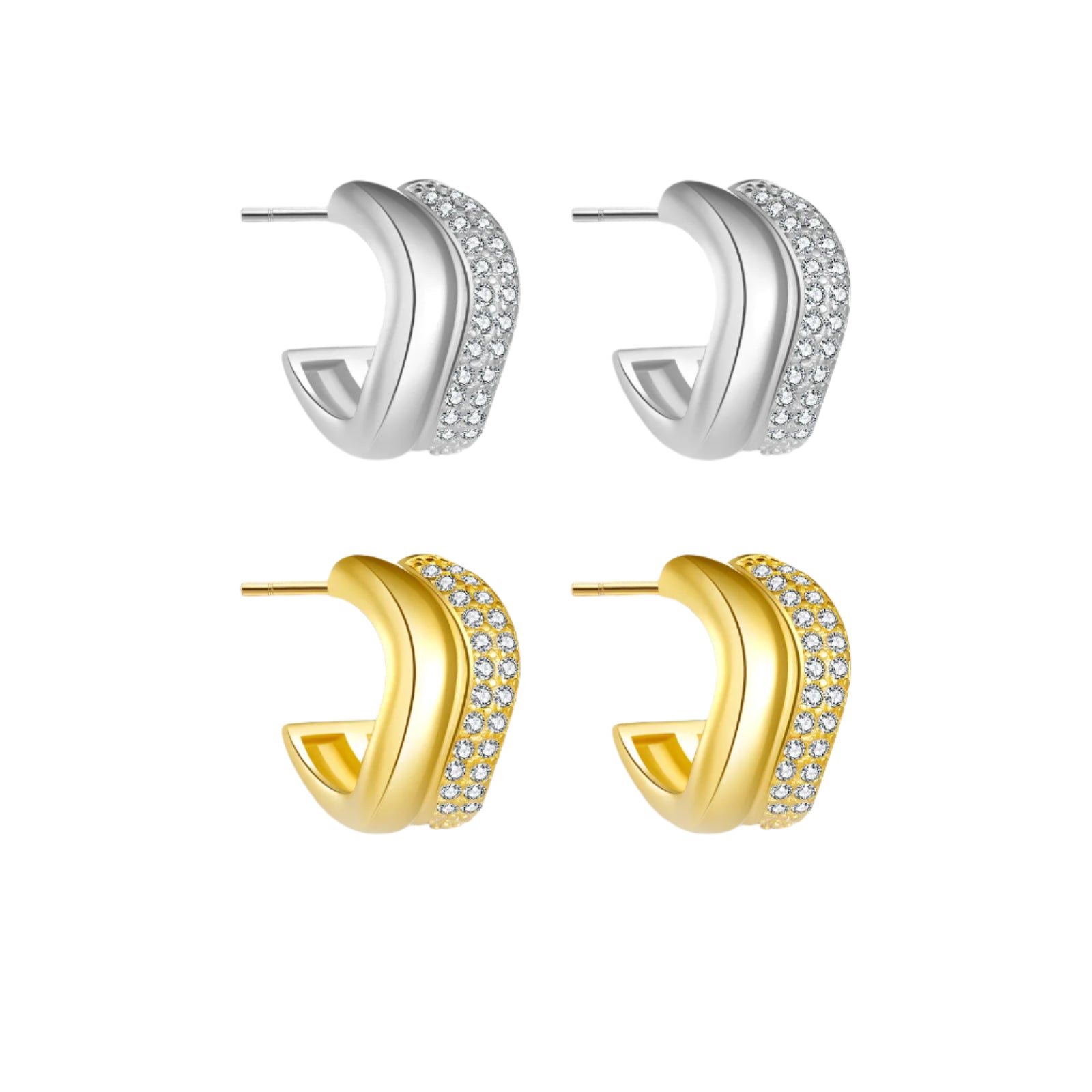 Geometrische cirkelvormige oorbellen van hoogwaardig S925 sterlingzilver voor dames