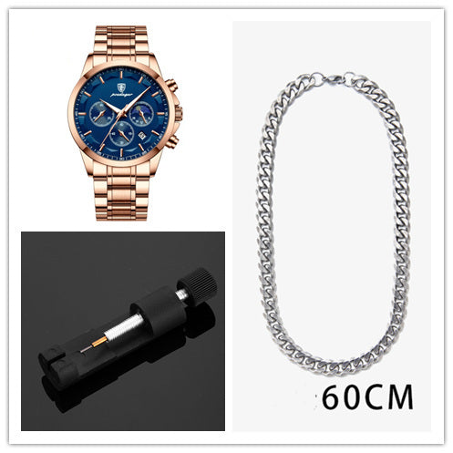 Orologi sportivi da uomo, orologio al quarzo multifunzionale e impermeabile