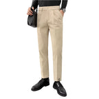 All-match stretch draperende pantalon rechte enkellange cargobroek