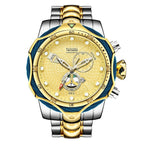 Temeite Brand Luxury Design Men's Quartz Watch Steel Band Quartz Wristwatch
