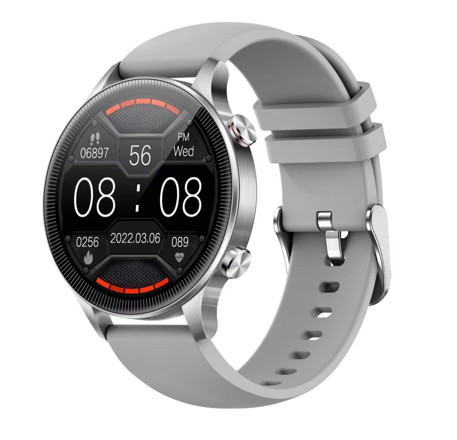 Modieuze bloeddruk-hartslagmeter smartwatch