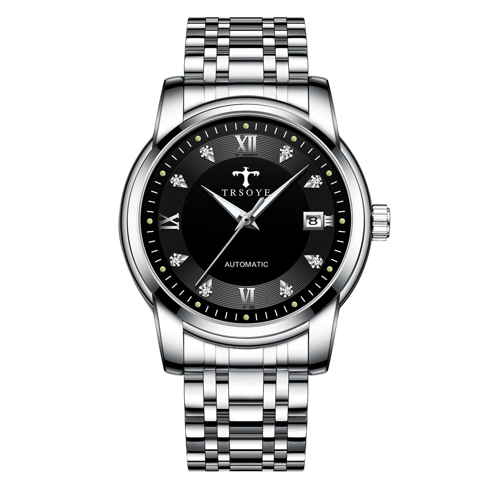 TRSOYE D06 Orologio Automatico Impermeabile da Uomo, Business Casual