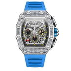 Orologio meccanico multifunzionale alla moda, nuovo, stile Full Diamond