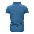 European And American Style Men's Clothing Plaid Short-sleeved Top - Acquisti Online