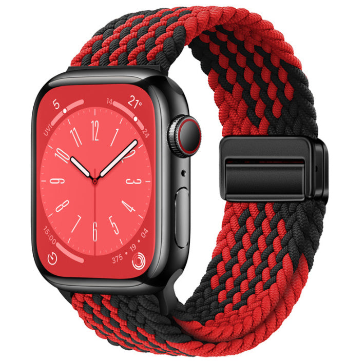 Smart Apple Watch Band Braided Solo Loop Band Magnetic Buckle Band MultiFunction Sports Mode iWatch - Acquisti Online