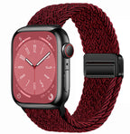 Smart Apple Watch Band Braided Solo Loop Band Magnetic Buckle Band MultiFunction Sports Mode iWatch