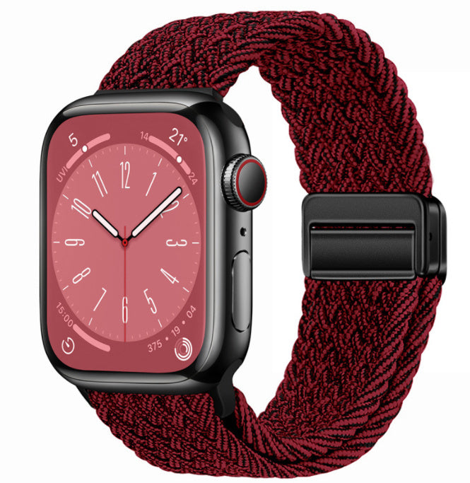 Smart Apple Watch Band Braided Solo Loop Band Magnetic Buckle Band MultiFunction Sports Mode iWatch - Acquisti Online