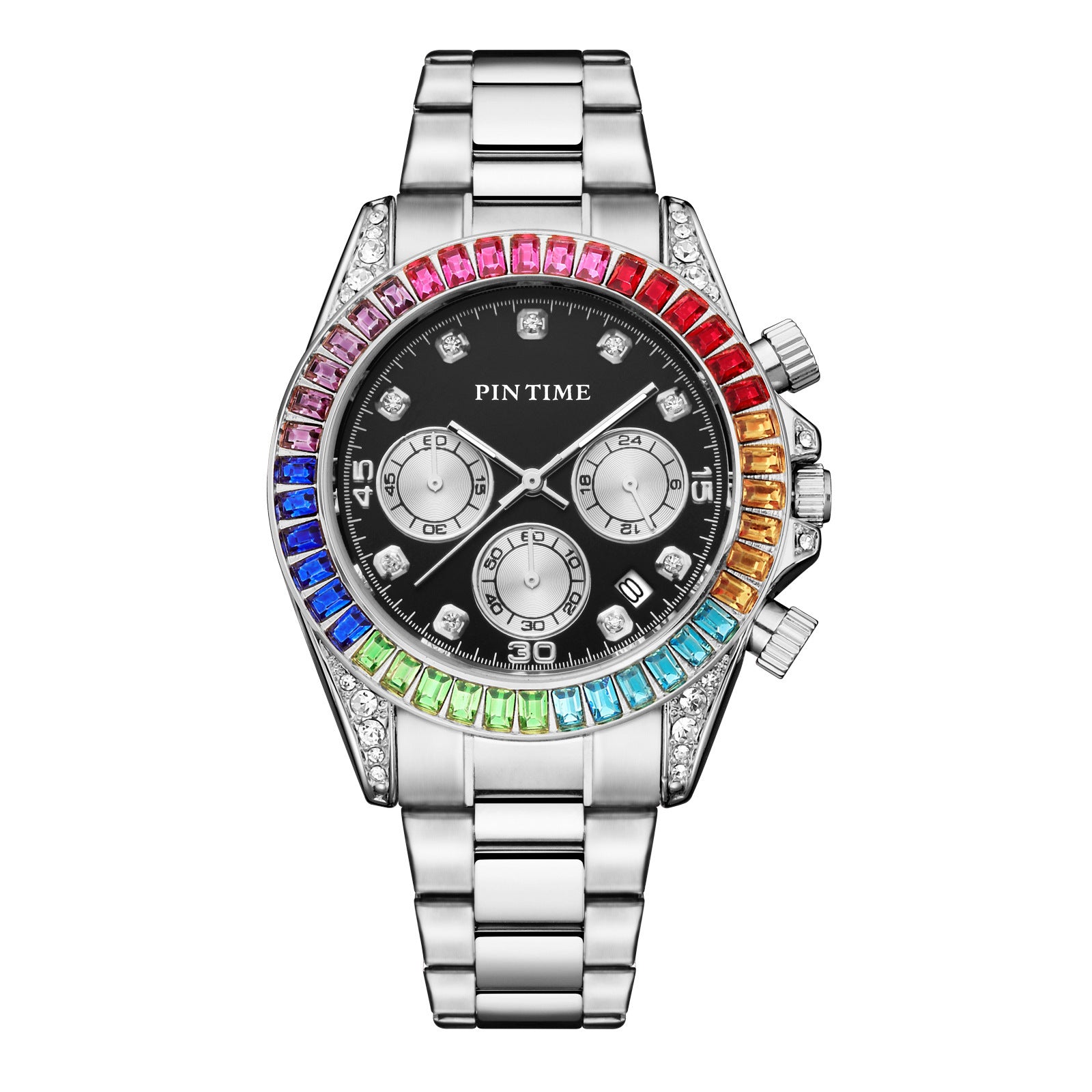 Mode stalen band horloge voor mannen en vrouwen