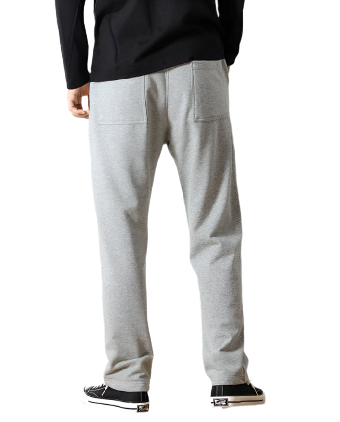 Men's Fashionable Casual Trousers Loose Drooping Cotton Terry Knitted Track Sweatpants Fashion Men Casual Trouser