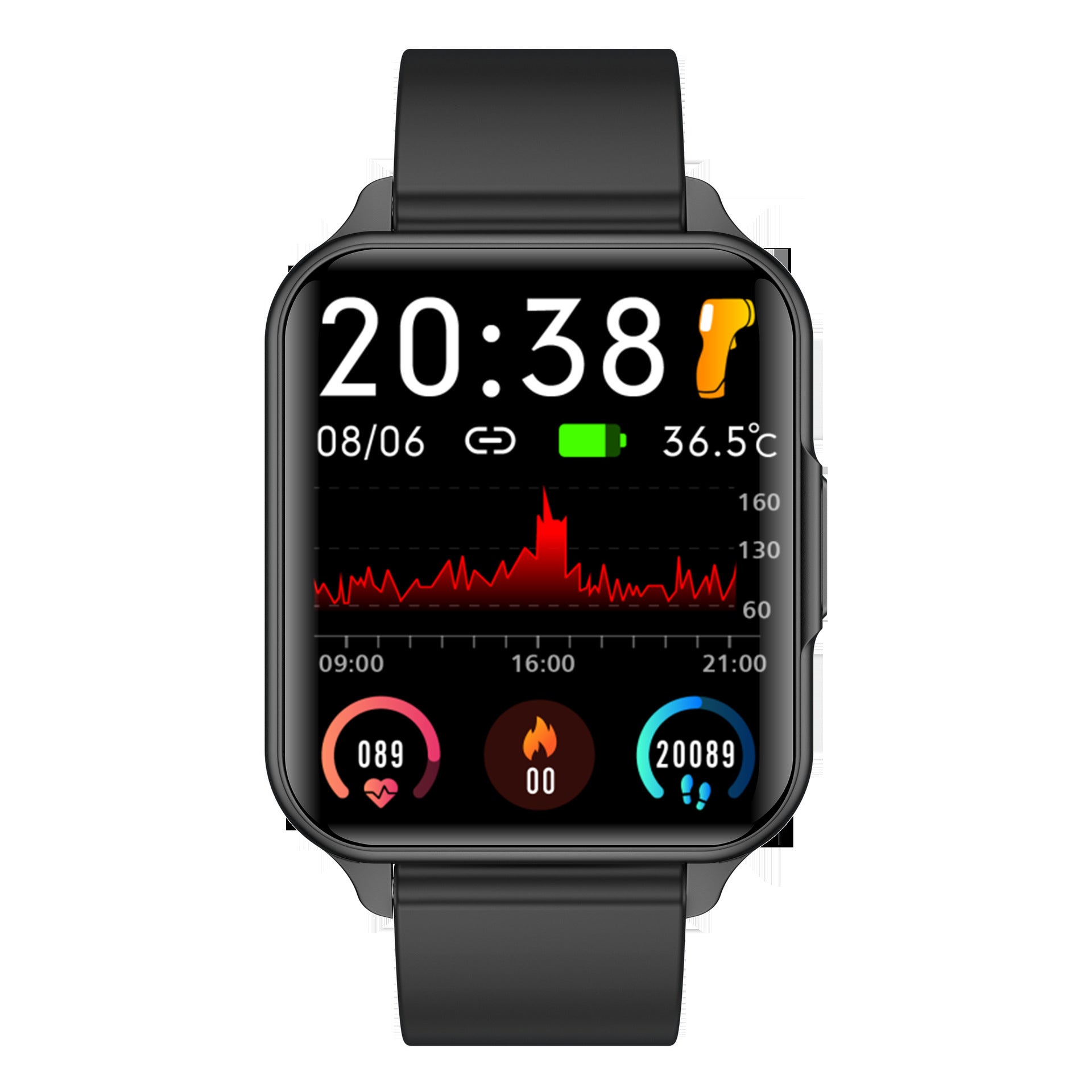 Orologio sportivo impermeabile con misurazione della temperatura corporea e della frequenza cardiaca