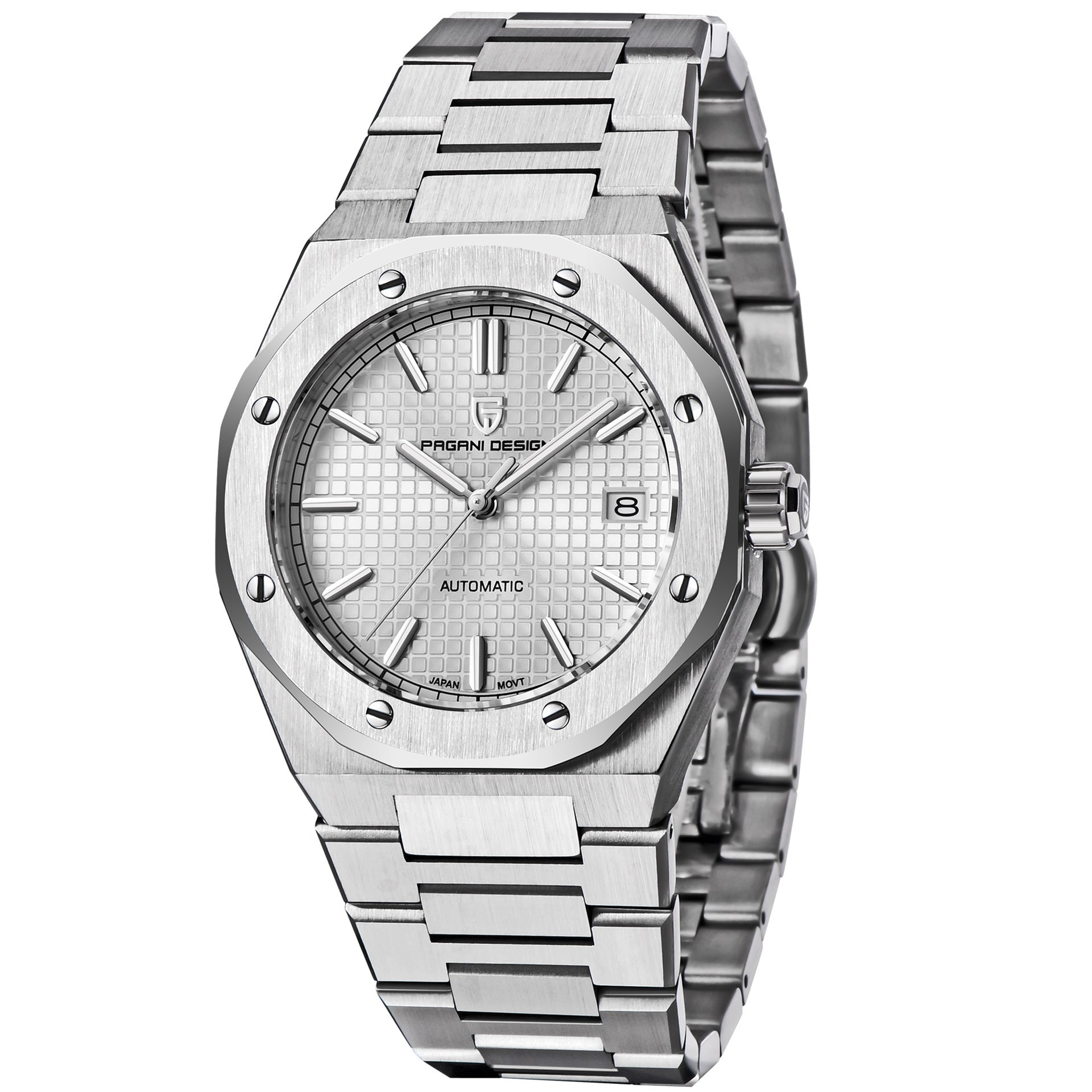 Orologio Automatico da Uomo PAGANI DESIGN NH35A in Acciaio, Stile Business Casual