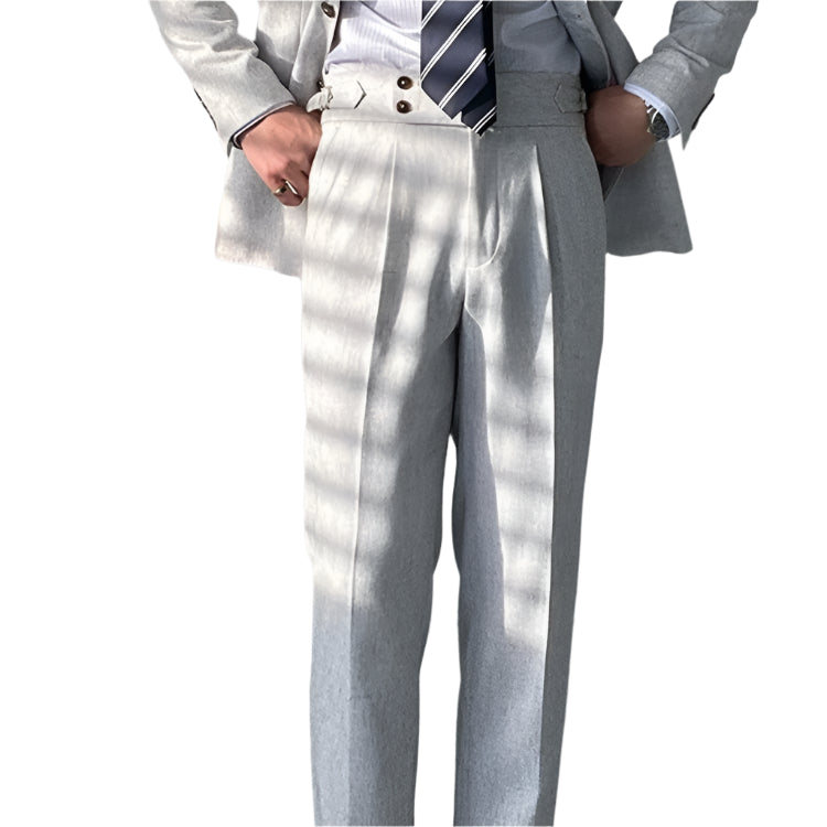 Men's Fashion Straight All-match High Waist Drooping Pants