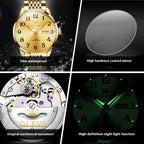OLEVS Luxury Brand Men's Automatic Mechanical Wrist Watch