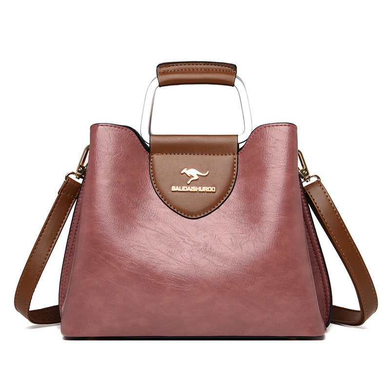 Modieuze dameshandtas Originele leren grote capaciteit Crossbody tas Waterdichte modieuze dames schoudertas