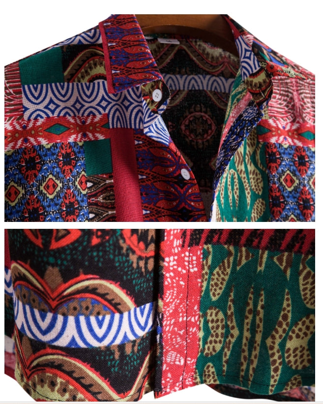 Modieus casual overhemd voor heren, effen kleur, polyestervezel, plus size, digitaal bedrukt, herenoverhemd met korte mouwen