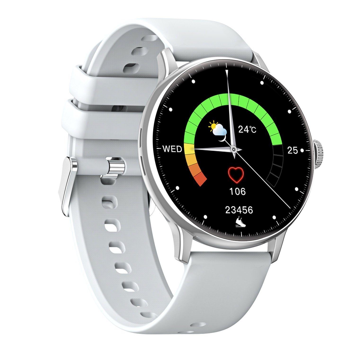 Smartwatch Gezondheidszorg Fitness Track Amoled Display Bluetooth BT Oproep Hartslag NFC Multi-Soprts Mode Sport Smartwatch