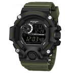 SANDA 326 New Arrival Electronic Digital Movement Dial LED Display Luminous Waterproof Outdoor Sports Men's Wrist Watch