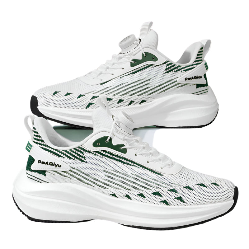 Fashion Rotating Buckle Fly-kit Mesh Casual Sports Running Men's Shoes