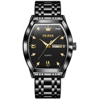 OLEVS TOP Brand Men's Watches Diamond Dial High-end Waterproof Stainless Steel Wrist Watch for Men